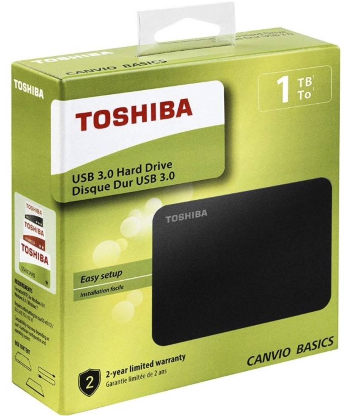 Disque Dure externe Toshiba 1TB Canvio Basics 